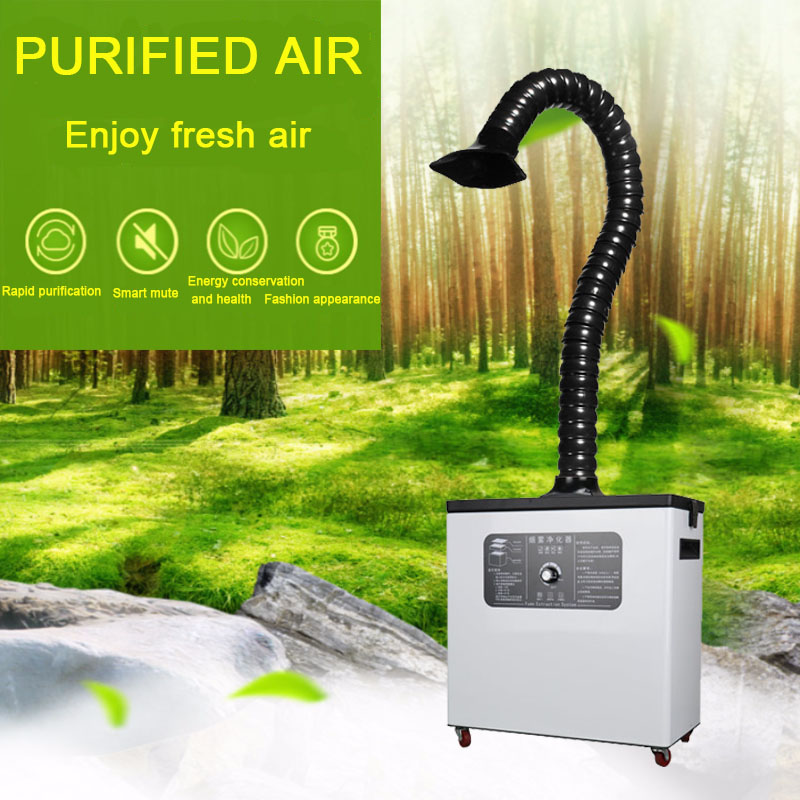 Welding using fume extractor